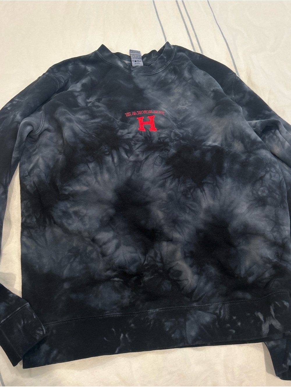 Harvard tie dye crewneck